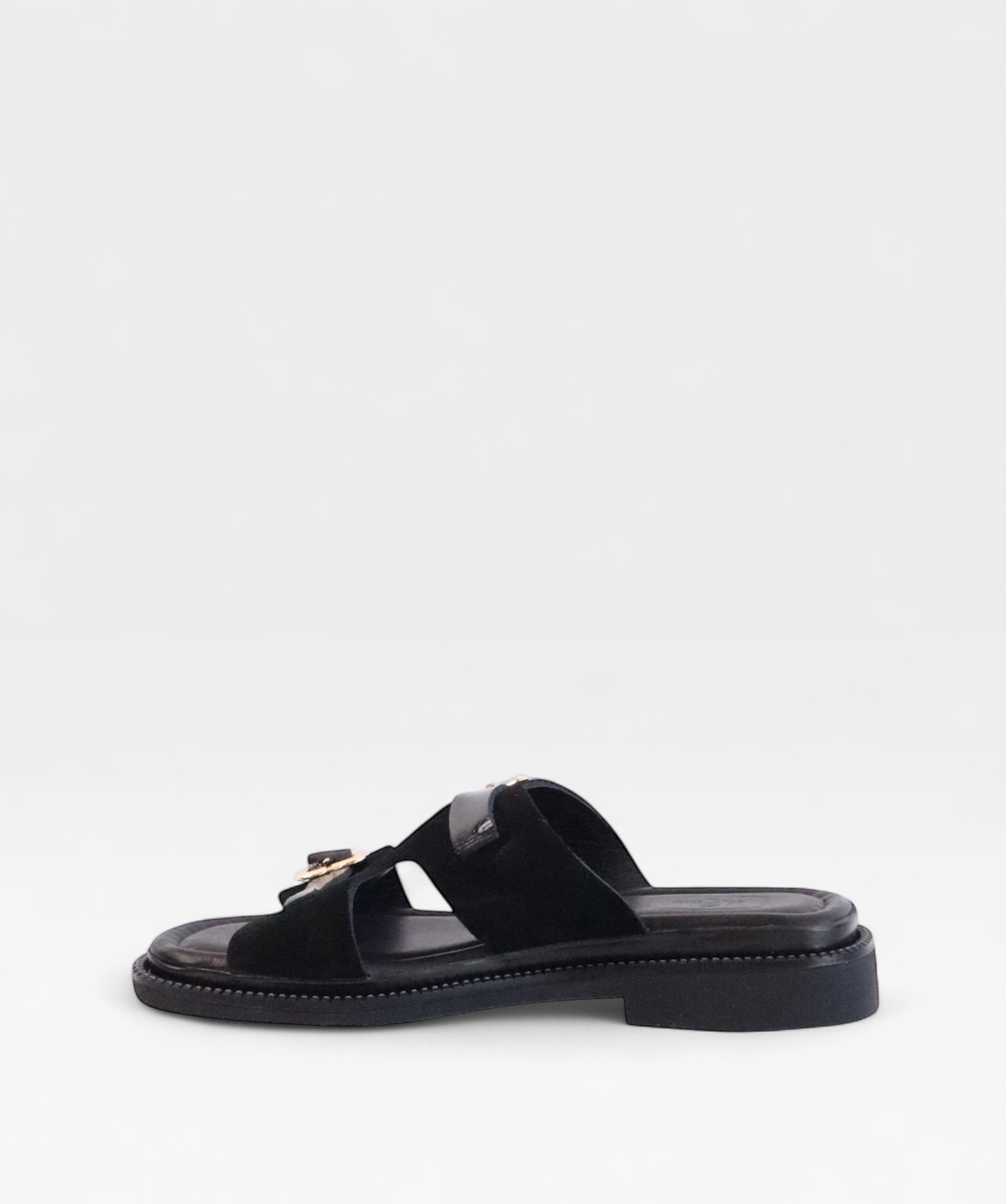SUEDE BLACK TWIST SS26 DOUBLEBUCKLE