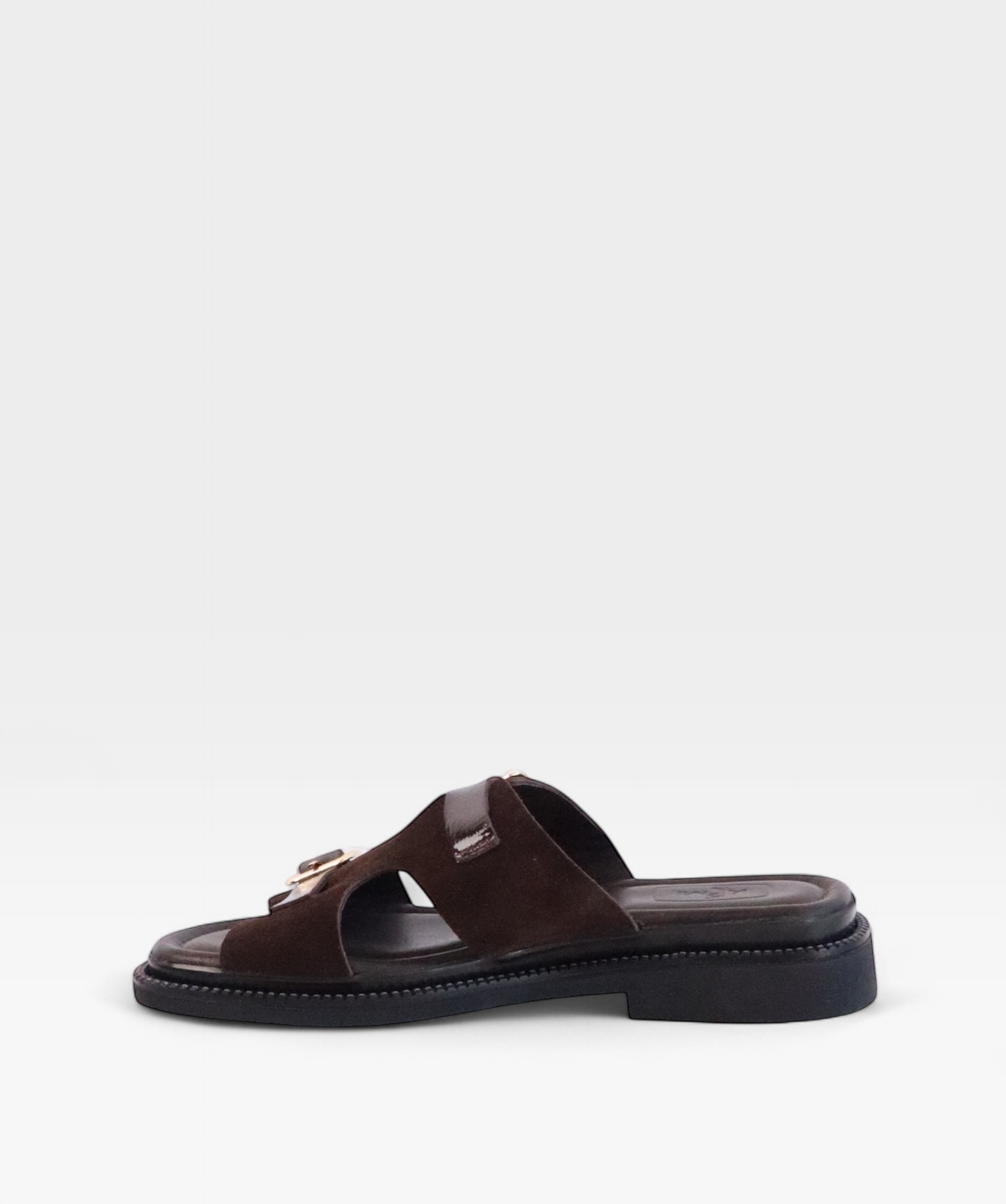 SUEDE BROWN TWIST SS26 DOUBLEBUCKLE