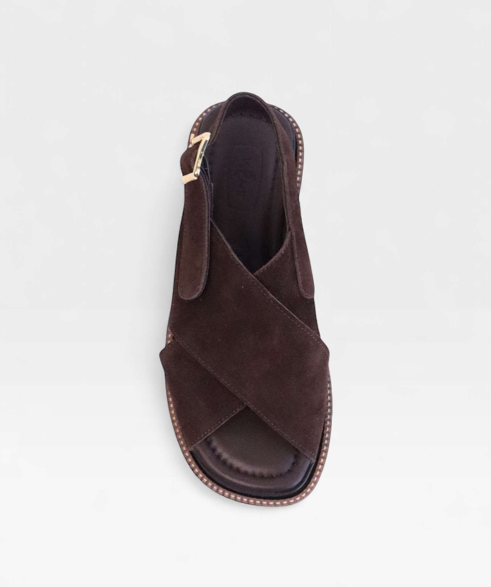 BROWN SUEDE  TWIST SS26 CROSS
