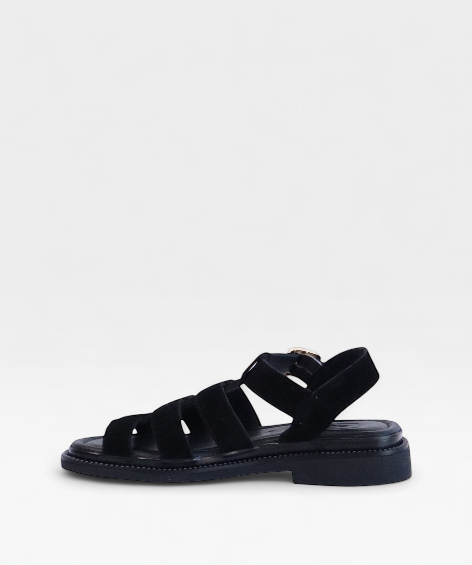SUEDE BLACK TWIST SS26 STRAPPY
