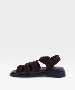BROWN SUEDE  TWIST SS26 STRAPPY