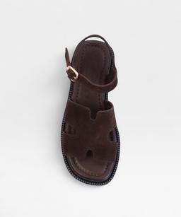 BROWN SUEDE  TWIST SS26 HERMES