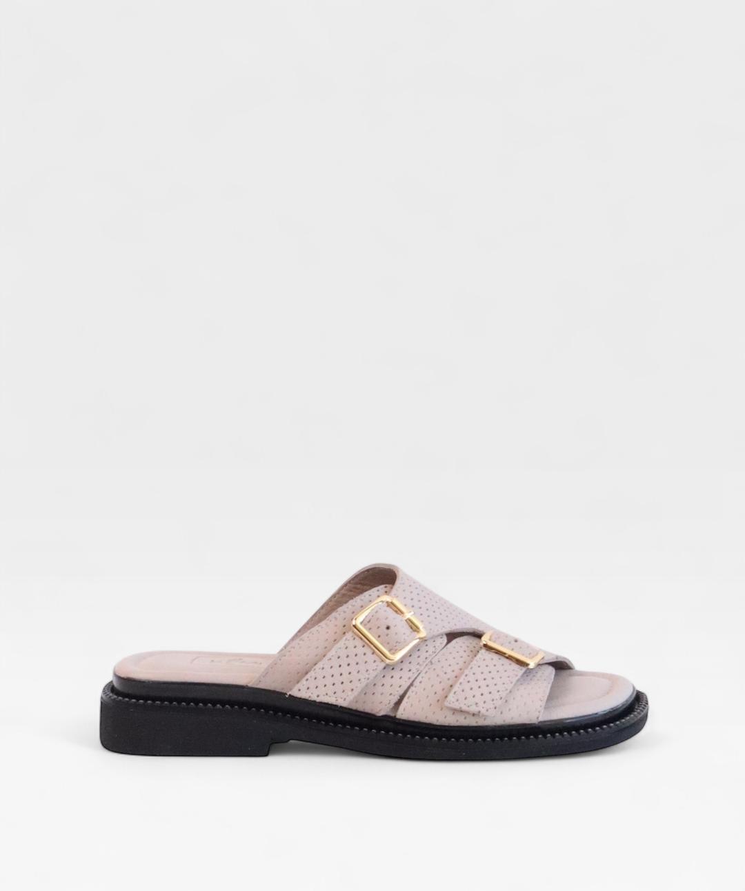 SILVER GRAY TWIST SS26 DOUBLEBUCKLE
