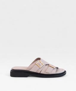 SILVER GRAY TWIST SS26 DOUBLEBUCKLE
