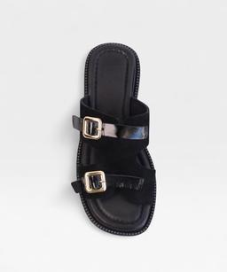 SUEDE BLACK TWIST SS26 DOUBLEBUCKLE