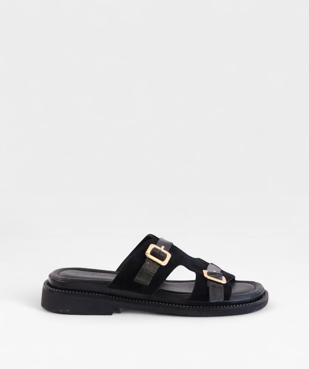 SUEDE BLACK TWIST SS26 DOUBLEBUCKLE