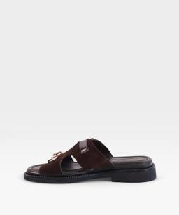 SUEDE BROWN TWIST SS26 DOUBLEBUCKLE
