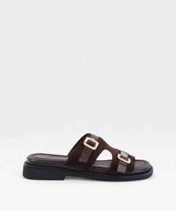 SUEDE BROWN TWIST SS26 DOUBLEBUCKLE
